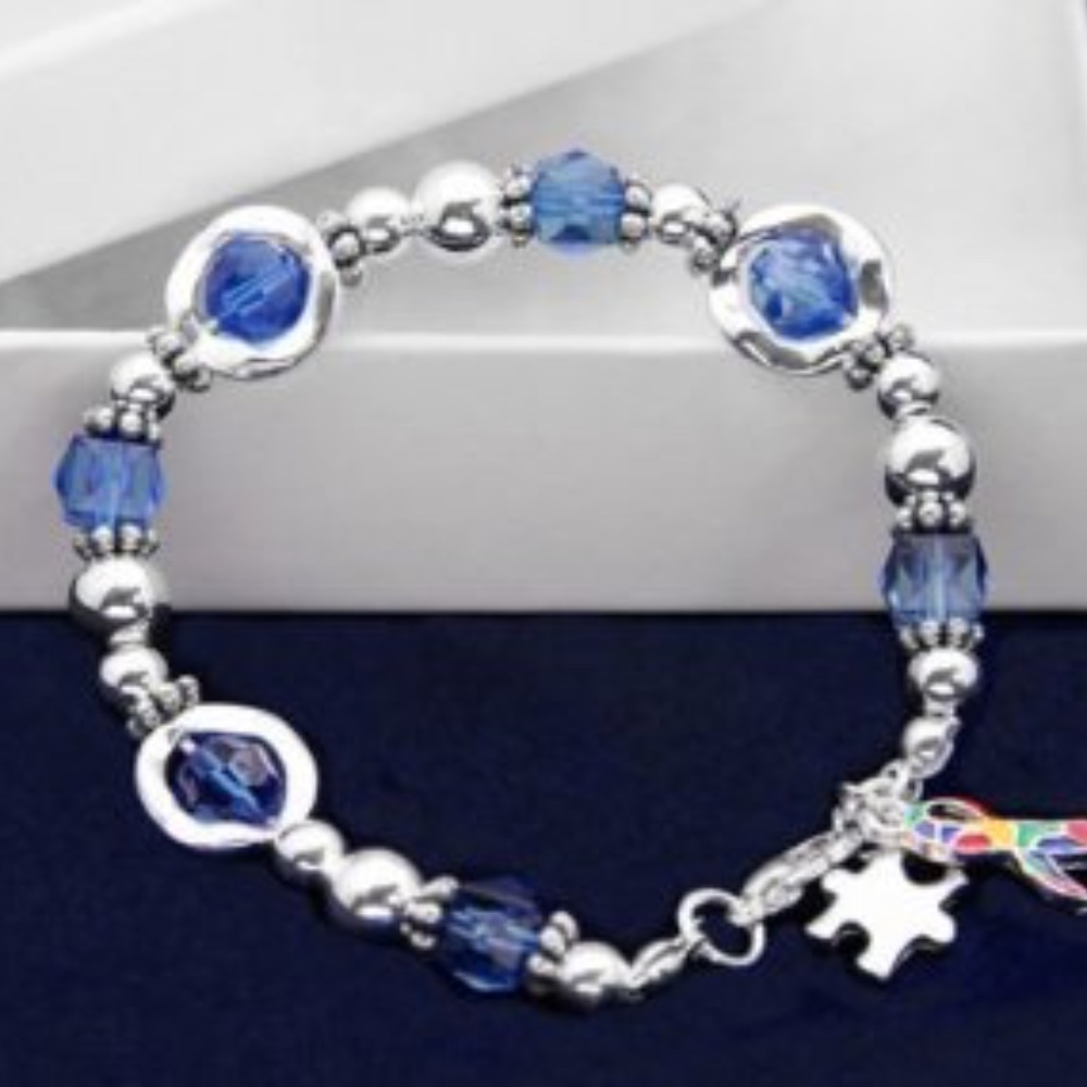 Autism Beaded Stretch Bracelet